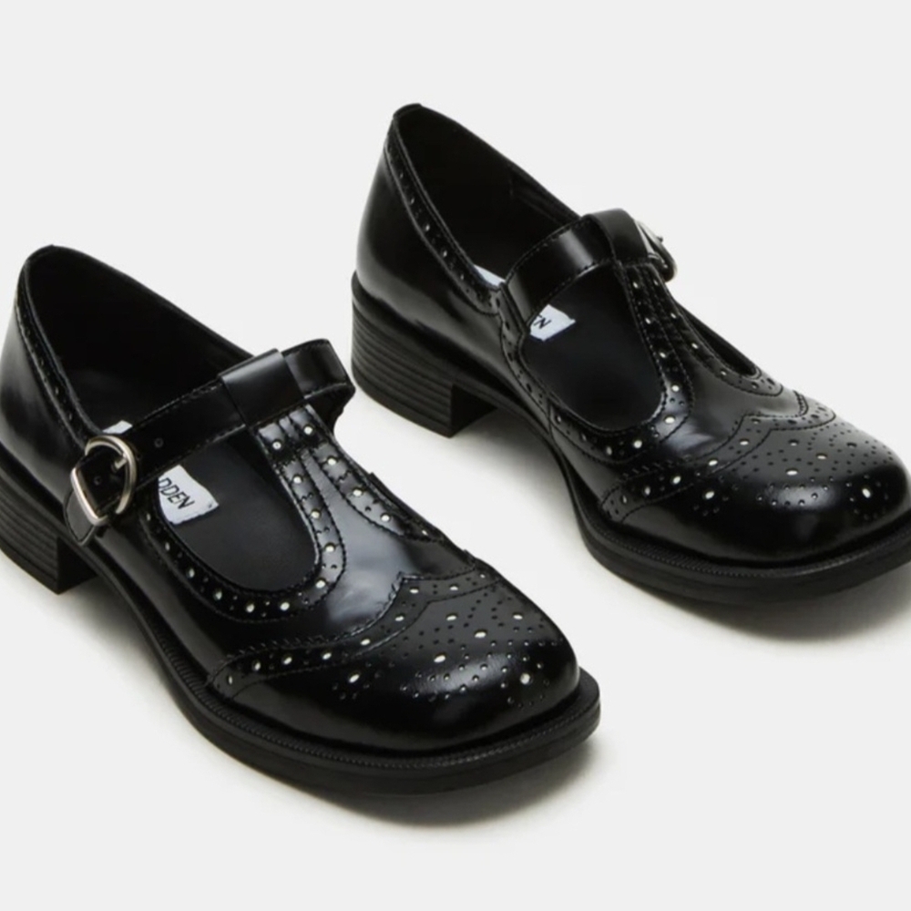 Y2K.90s .Steve Madden  Montage Black Leather  ,Mary jane Style .NWT.SZ,10M - Picture 3 of 7